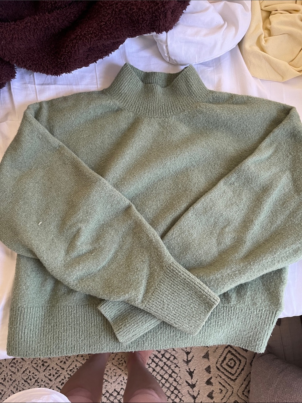 &otherstories green sweater